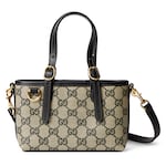 tessuto GG beige e nero