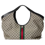 beige and black GG canvas