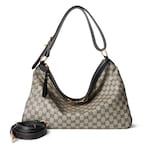 beige und schwarzer GG Canvas