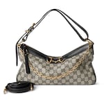 beige and black GG canvas