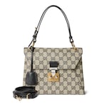 beige and black GG canvas