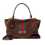 dark brown suede