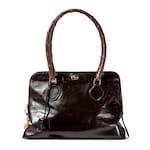 dark brown leather 
