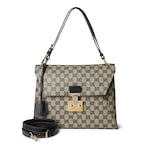 beige and black GG canvas