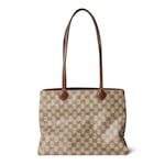 beige and dark brown GG canvas