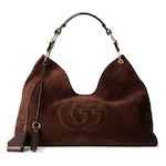 dark brown suede