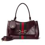 burgundy leather