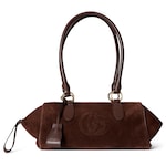 dark brown suede