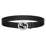 Black Gucci signature leather