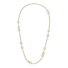 Gold and diamond Horsebit necklace