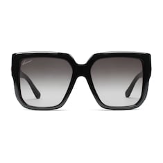 Oversized square-frame Horsebit sunglasses