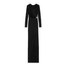 Abendkleid aus Crêpe-Viskose-Jersey