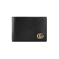 Portefeuille à rabat en cuir GG Marmont