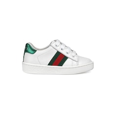 Zapatilla Deportiva de Piel de Caña Baja con Tribanda