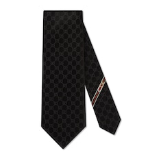Corbata de seda con GG 