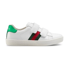 Sneaker Ace in pelle con nastro Web