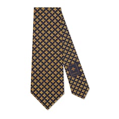 Silk tie with bees