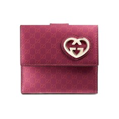 Guccissima french flap wallet