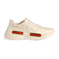 Sneaker Rhyton uomo in pelle con logo Gucci