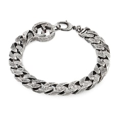 Bracciale a catena Gucci Interlocking in argento