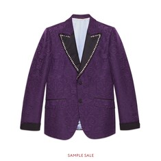 Brocade jacquard evening jacket