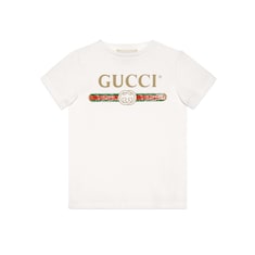 T-shirt in cotone con logo Gucci