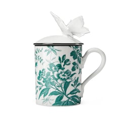 Mug motifs Herbarium et papillon