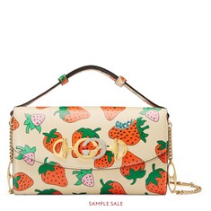 Gucci Zumi Strawberry print mini bag