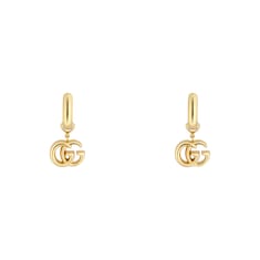 ต่างหู GG Running yellow gold earrings