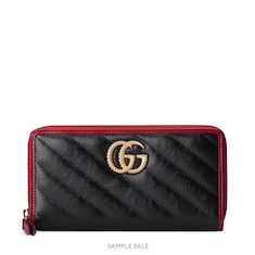 GG Marmont zip around wallet