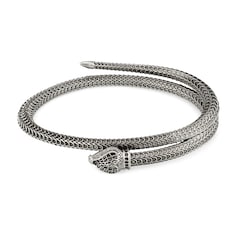 Gucci Garden silver snake bracelet