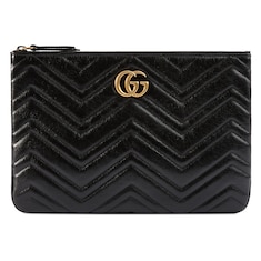 Cartera neceser GG Marmont de piel