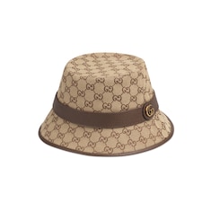 Cappello fedora in tessuto GG