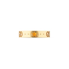 Anello Icon in oro giallo con stelle