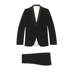 Smoking aus Mohairwolle mit schmal zulaufender Passform