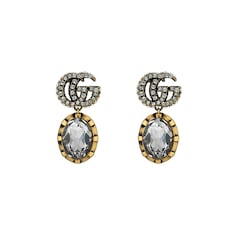 Double G earrings with crystals