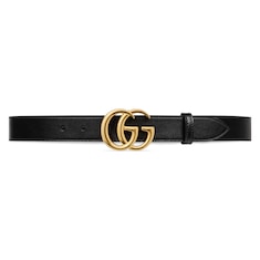 เข็มขัด GG Marmont belt with shiny buckle