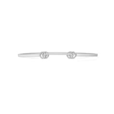 สร้อยข้อมือ GG Running 18k cuff with diamonds