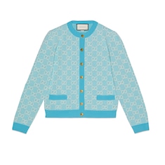 GG cotton wool piquet cardigan