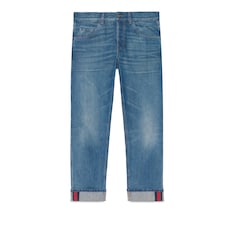 Tapered jeans with Web