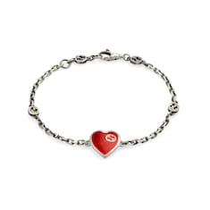 Pulsera Gucci Heart con diseño GG