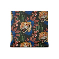 Tapete mit Tiger-Blatt-Print