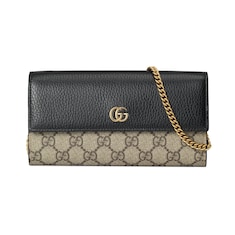 GG Marmont bi-color chain wallet