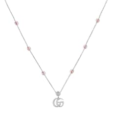 Double G mother of pearl necklace