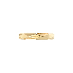 Bague Gucci Link to Love cloutée or 18k  