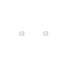 Boucles d’oreilles en or blanc 18 carats Gucci Interlocking