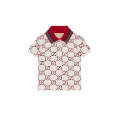 Baby-Poloshirt aus Baumwolle mit GG