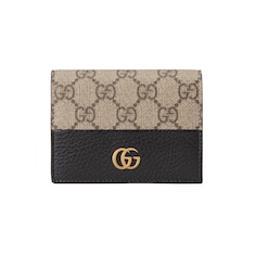 GG Marmont bi-colour card case wallet