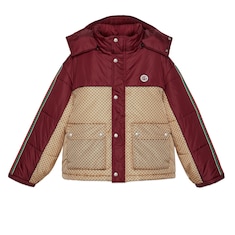 Chaqueta de nylon de paracaídas con GG