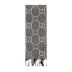 GG wool jacquard scarf